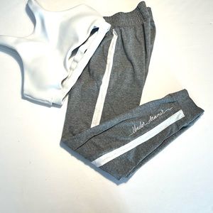 Under Armour, joggers, extra small, gray with white stripe on leg